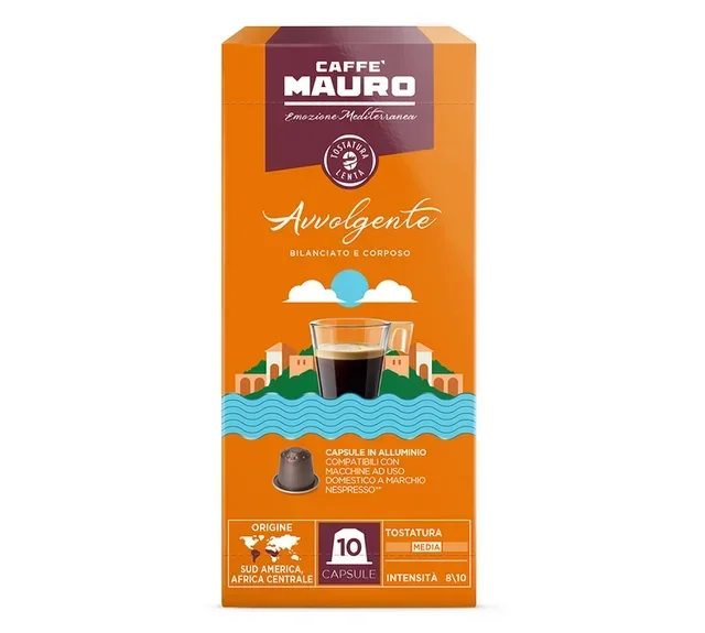 Kapsułki CAFFÈ MAURO Avvolgente – 10 szt. do Nespresso* Original