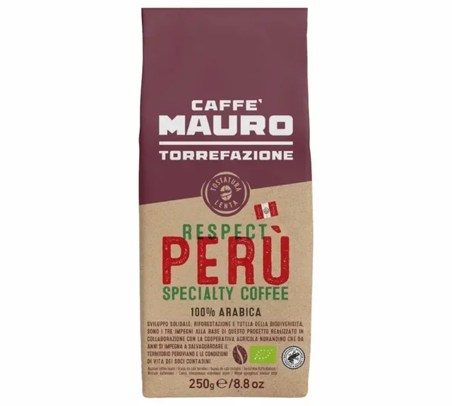 CAFFÈ MAURO Respect Perù Bio - 250 g caffè in chicchi