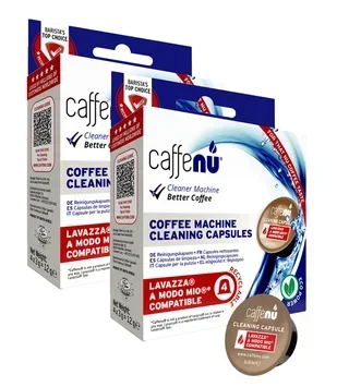 CAFFENU Cleaning Capsules for Lavazza A Modo Mio Coffee Machine - 2 x 4 Capsules