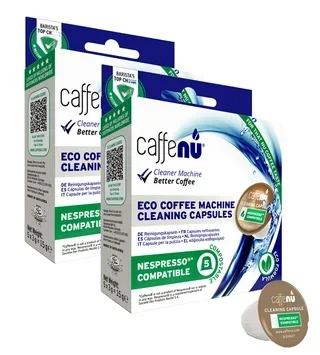 CAFFENU Cleaning Capsules for Nespresso® Compatible Coffee Machines - 2 x 5 Capsules