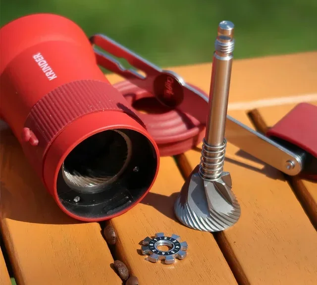 CAFFLANO Krinder Red Manual Coffee Grinder