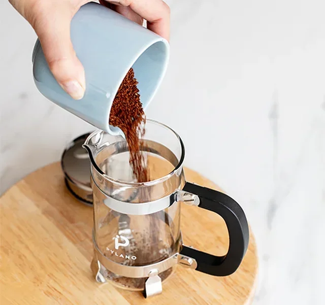 CALI French Press in Stainless Steel - 8 cups / 1 L - PYLANO