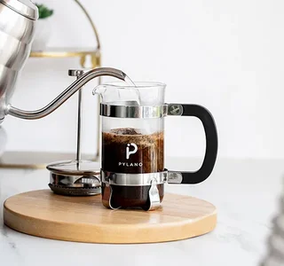 CALI Stainless Steel French Press 35 cl - 3 Cups - PYLANO