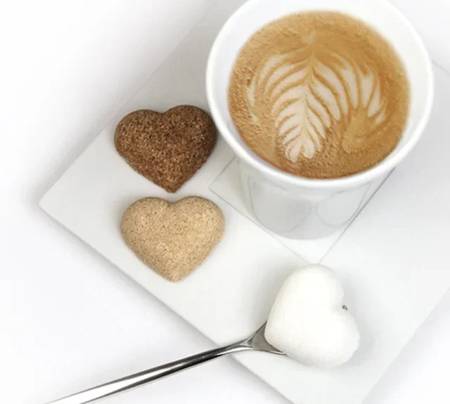 Canasuc Heart-Shaped Sugar Cubes — 45 Individually Wrapped Sachets