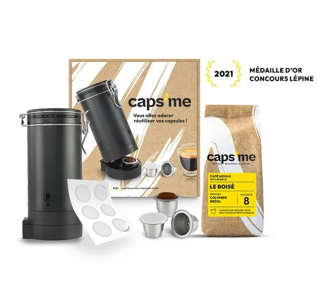 Box Slide CAPS'ME – Capsule Riutilizzabili per Nespresso* Original