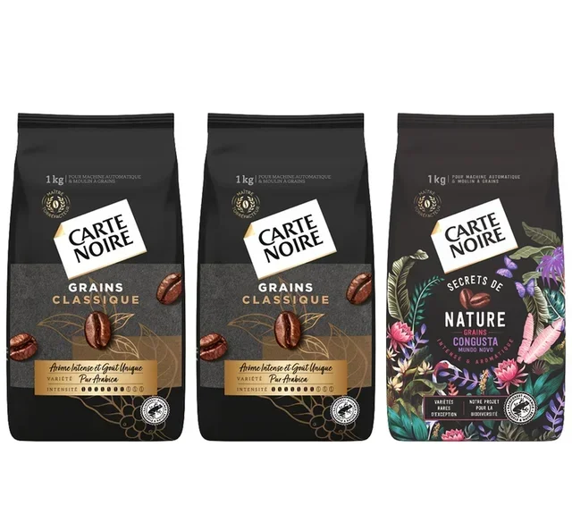 CARTE NOIRE 3 kg Bundle - 2 kg Classic Pure Arabica &amp; 1 kg Secrets de nature Congusta