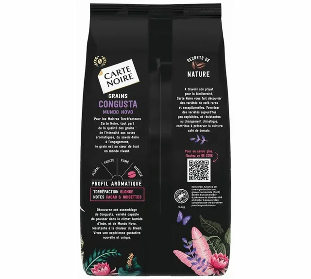 Caffè in Grani 1kg - Congusta Segreto della Natura - CARTE NOIRE