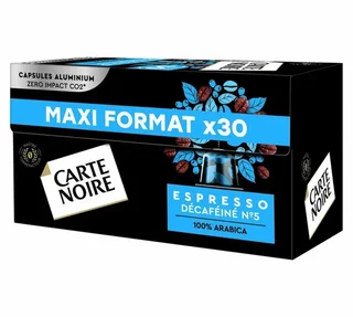 CARTE NOIRE Koffeinfri Espresso - 30 Kapsler for Nespresso* Original