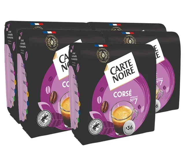 Πακέτο 180 μαλακών κάψουλων Carte Noire No. 6 Corsé (5x36) – Συμβατές Senseo
