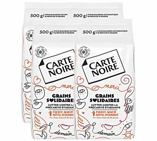 CARTE NOIRE - Solid Beans Whole Coffee 2kg (4x500g) - Professional Grade