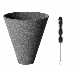 CERAPOTTA Ceramic Coffee Dripper with Cleaning Brush