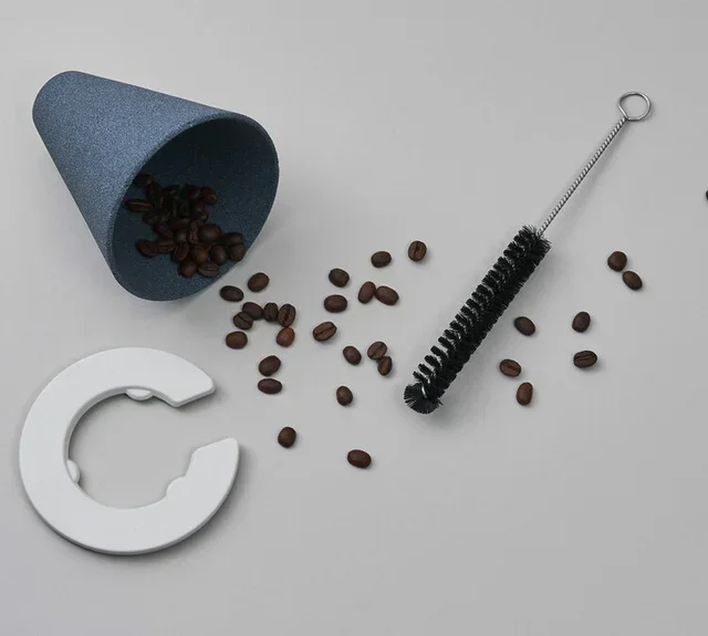 CERAPOTTA Ceramic Coffee Dripper with Cleaning Brush