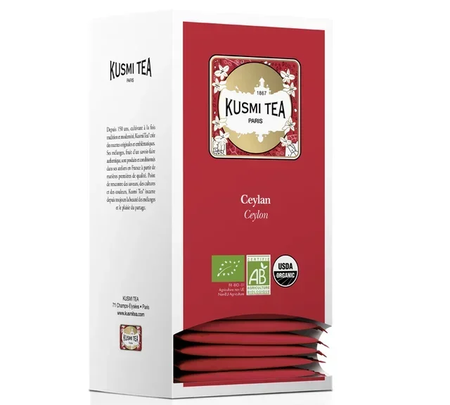Tè Nero Bio di Ceylon - 25 Bustine - KUSMI TEA