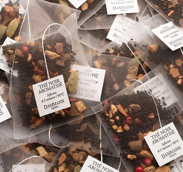 Schwarzer Chai-Tee – 25 Kristall-Teebeutel – DAMMANN FRÈRES