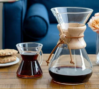 Cafeteira Pour-Over Chemex de Vidro para 10 Chávenas