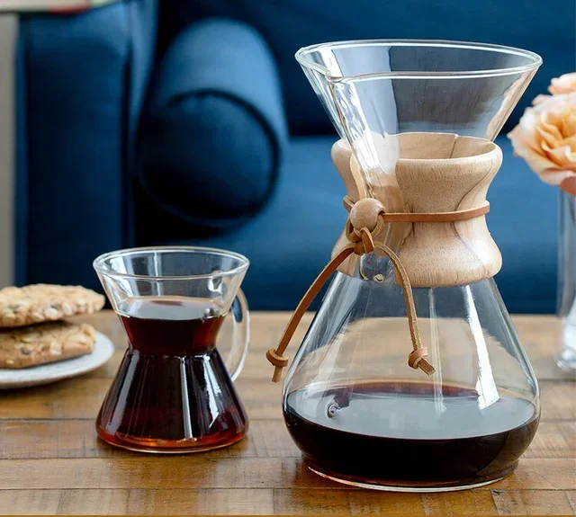 Cafeteira Pour-Over Chemex de Vidro para 10 Chávenas