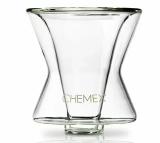 CHEMEX Funnex Dripper 1-3 Cups, Double-Walled Borosilicate Glass