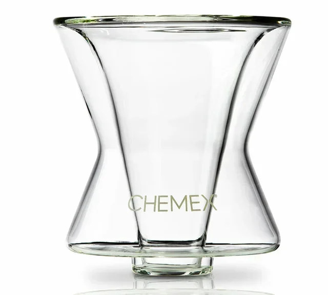 CHEMEX Funnex Dripper 1-3 Tazze, Vetro Borosilicato Doppia Parete