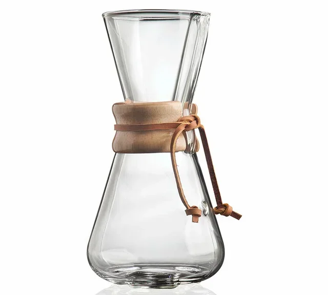 Cafeteira Chemex de Vidro 3 Chávenas Edição Profissional