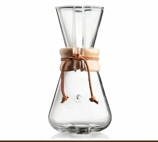 Caffettiera Chemex in Vetro 3 Tazze Edizione Professionale