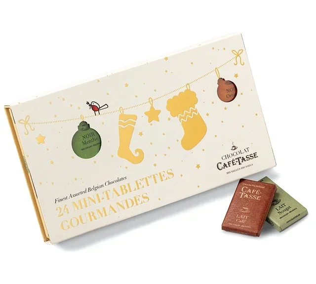 Christmas Chocolate Box - 24 mini bars - CAFÉ TASSE