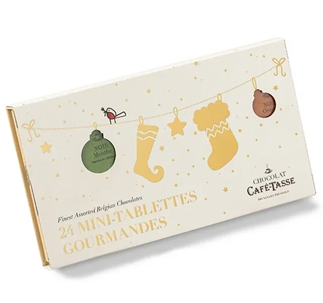 Christmas Chocolate Box - 24 mini bars - CAFÉ TASSE