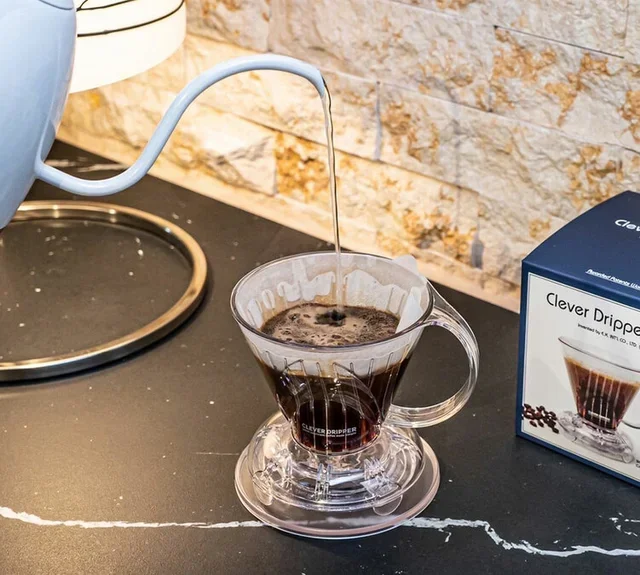 CLEVER DRIPPER Pour-Over Coffee Maker – Start/Stop Function, 2-Cup