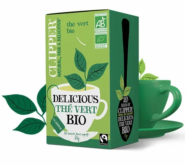 Clipper Organic &amp; Fair Trade Delicious Green Tea – 20 Tea Bags