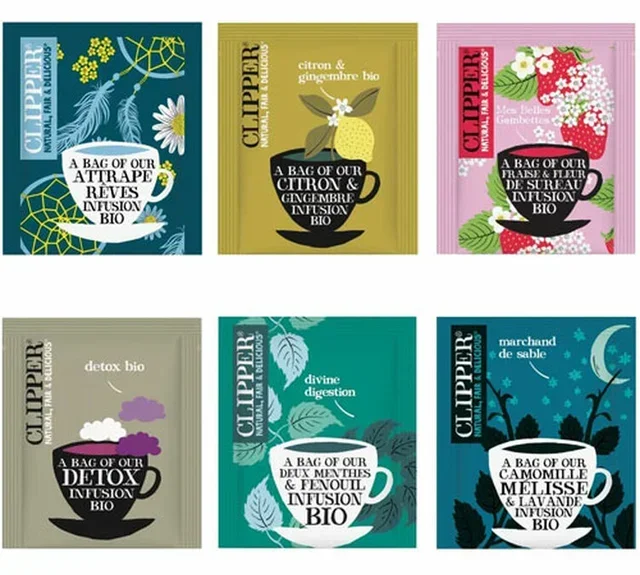 CLIPPER Økologisk Urte-te Utvalg - 60 poser