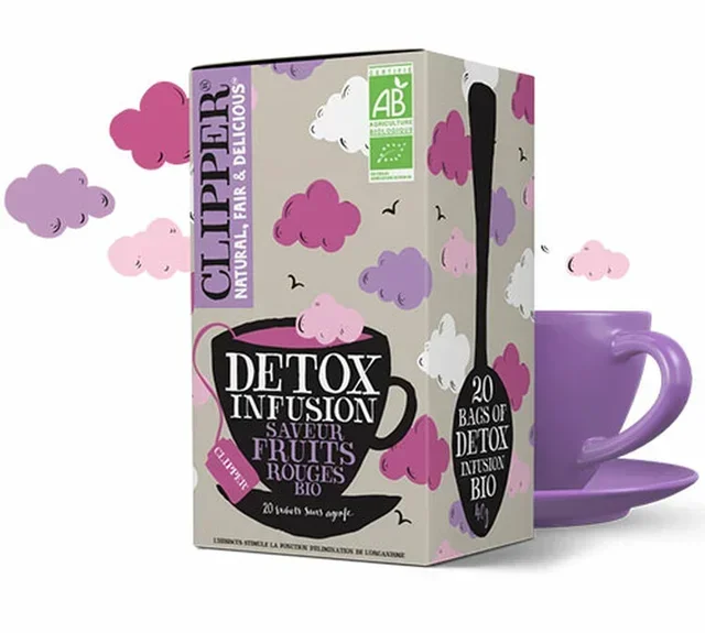 CLIPPER Organic Red Fruit Detox Tea - 3-Pack 60 Bags