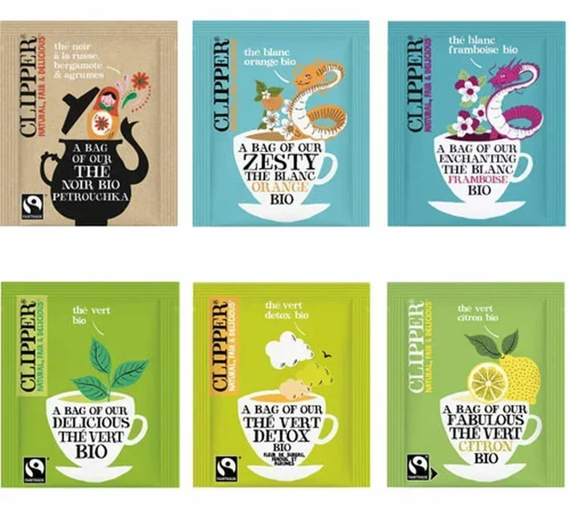 Confezione Selezione Tè Biologici - 60 Bustine - CLIPPER