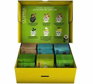 Confezione Selezione Tè Biologici - 60 Bustine - CLIPPER