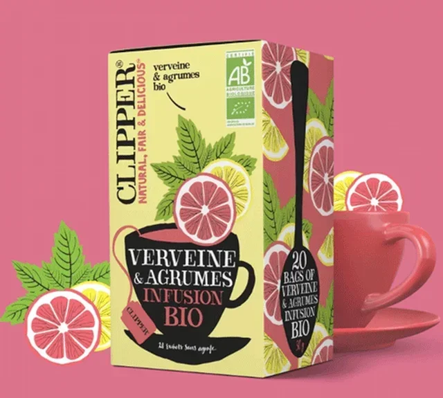 CLIPPER Luomu Verveni-Sitrus Infuusio - 20 teepussia