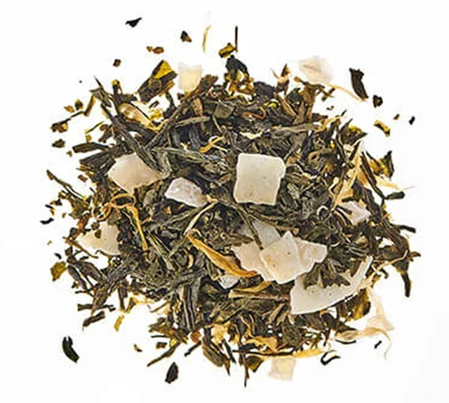 Chá Verde Coco Caline – 20 saquinhos – COMPTOIR FRANÇAIS DU THÉ