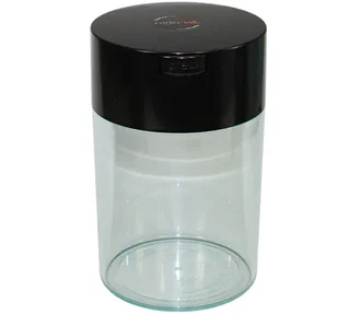 Coffeevac Airtight Canister 500g/1.85L - Black/Clear