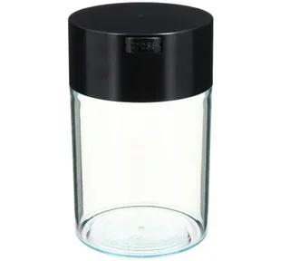 Coffeevac ilmatiivis säilytysastia, 500 g/1,85 l, musta ja läpinäkyvä