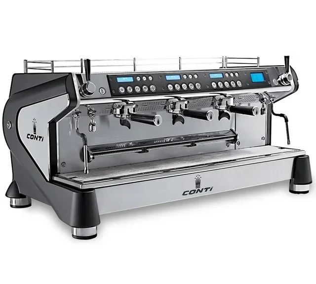 Conti Monte Carlo - Cafetera espresso profesional de 3 grupos