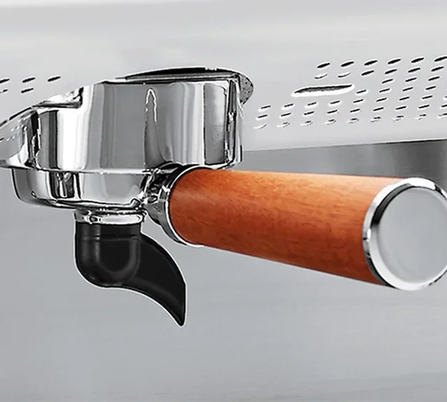 Conti Monte Carlo Professional Espresso Machine - White &amp; Wood - 2 Groups