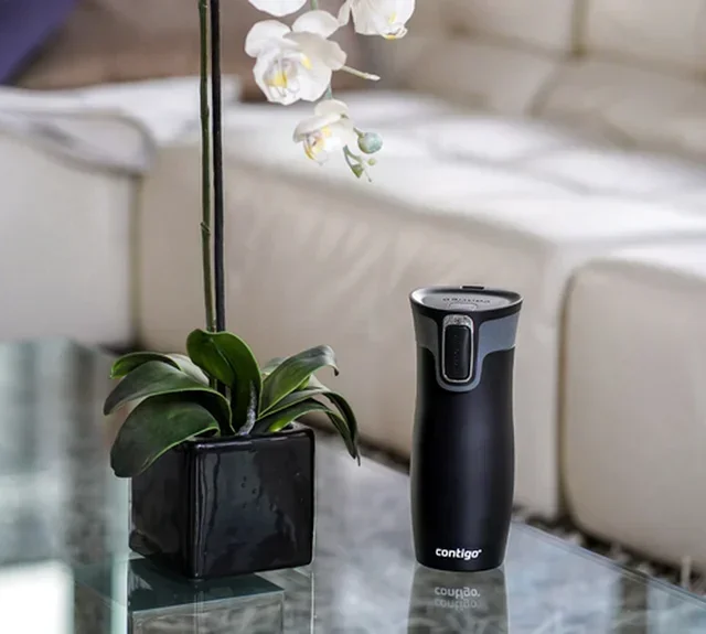 CONTIGO Westloop Matte Black 47cl Thermal Mug + Tea Infuser