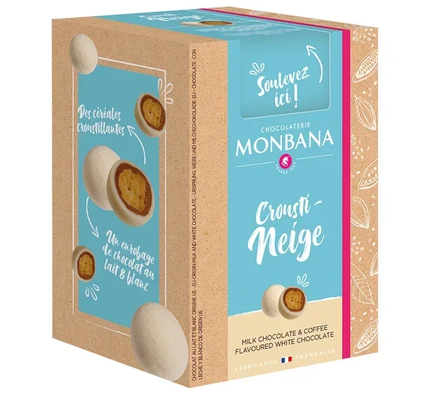 Monbana Crousti-Neige Csokoládé Doboz - 135 g
