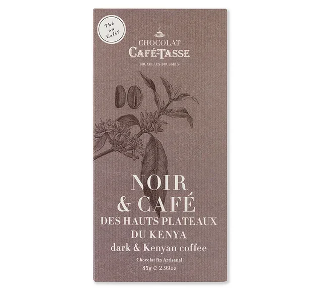 Dark Chocolate Coffee Tablet Kenya - 85 g - CAFÉ TASSE