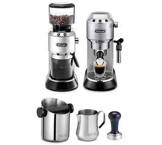Set Barista DeLonghi ECKG6821.M: Macchina Espresso Dedica + Macinacaffè + Accessori