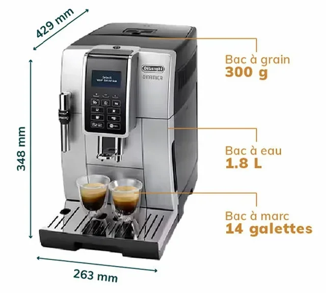 DeLonghi Dinamica FEB 3535.SB espressomaskin, grå