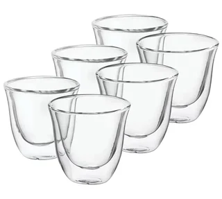 DeLonghi Doppelwandige Espressogläser 9cl - 6er Set