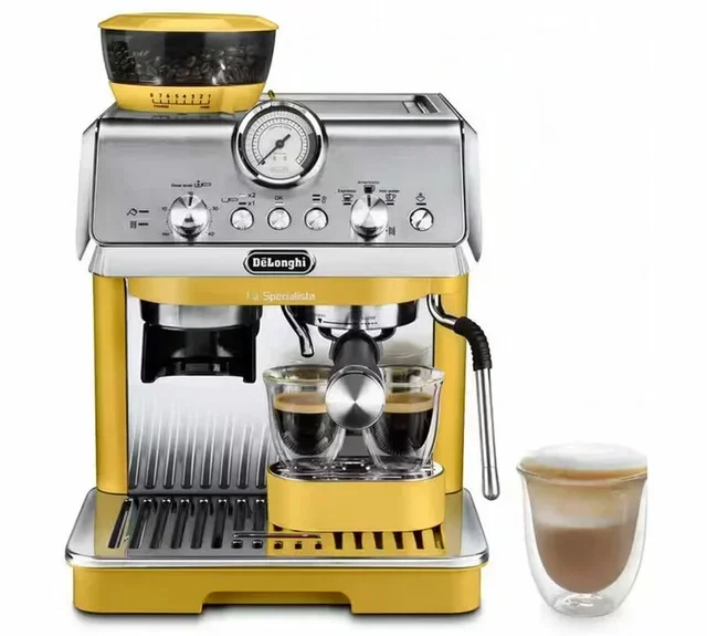Macchina per Espresso DeLonghi EC9155.YE La Specialista Arte Gialla + Kit Barista