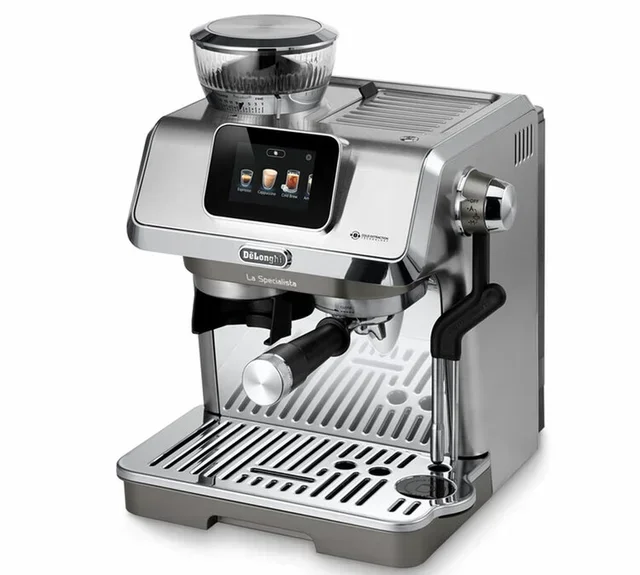 Macchina da caffè espresso con macinacaffè DELONGHI La Specialista Touch EC9455.M, finitura metallizzata.