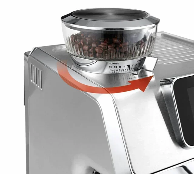 Macchina da caffè espresso con macinacaffè DELONGHI La Specialista Touch EC9455.M, finitura metallizzata.