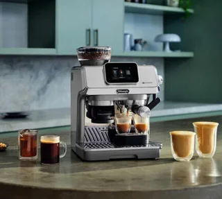 Macchina da caffè espresso con macinacaffè DELONGHI La Specialista Touch EC9455.M, finitura metallizzata.