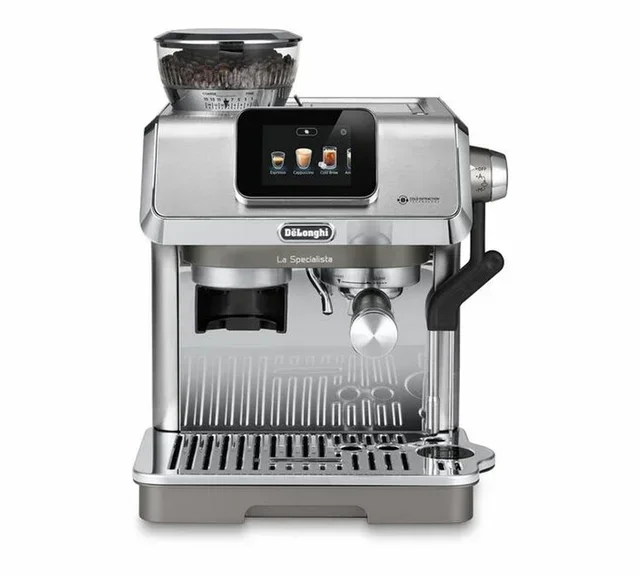 Macchina da caffè espresso con macinacaffè DELONGHI La Specialista Touch EC9455.M, finitura metallizzata.