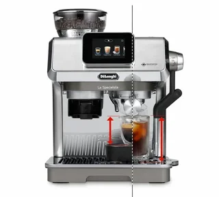 Macchina da caffè espresso con macinacaffè DELONGHI La Specialista Touch EC9455.M, finitura metallizzata.